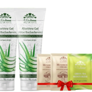 R.K's Aroma Aloe Vera Gel 200gm x Pack of 2 |Multi-Purpose Gel |Moisturizer, Facial Cleanser, Sunscreen, Skin Lightening, Anti-Dandruff & Prickly Heat Relief | Soothing & Cooling Properties