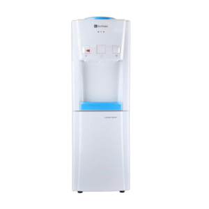BonKaso Blueprint Hot & Cold Water Dispenser 21C Top Loading with Refrigerator - White/Blue, 20 l