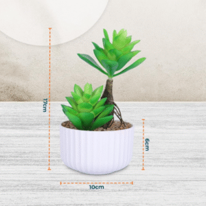 Heart Home Artificial Plants For Home D�cor|Natural Looking Indoor Fake Plants With Pot|Artificial Flowers For Decoration (Green)