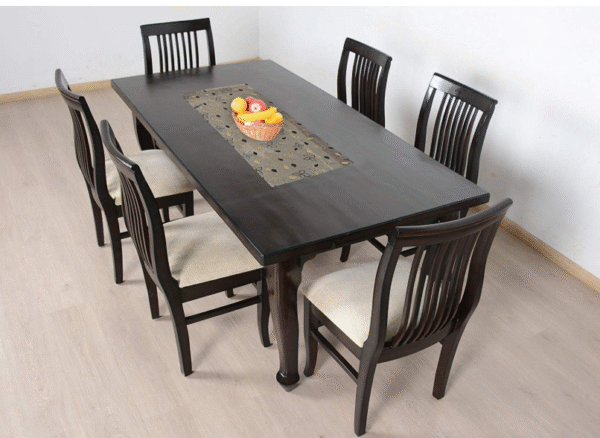 Kuber Industries Leaf Design PVC Dining Table Runner - Transparent