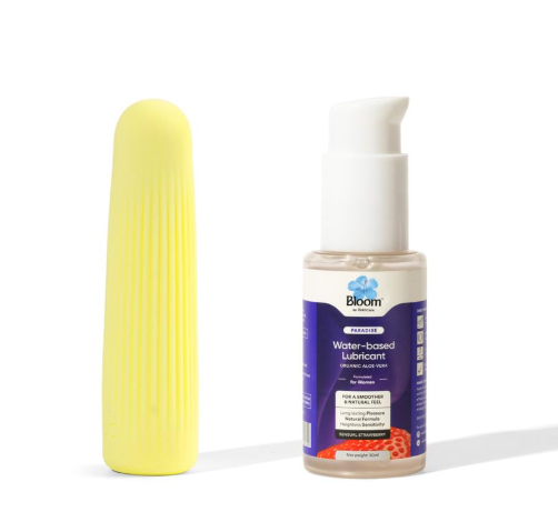 Bloom Rush Combo for Stress Relief | 1 Massager & 1 Water-Based Lubrication (50ml)
