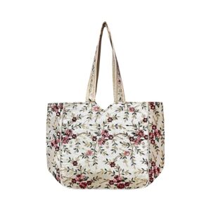 Sutliyan Gujarati Handmade Double Sided Embroidery Regular Tote Bag for Women (12 * 16 Inch)