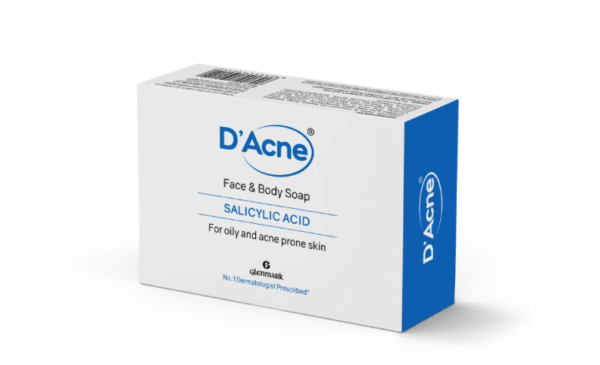 D’Acne Soap | Controls excess sebum | Body & face soap for acne-prone and oily skin | Reduces inflammation and painful red bumps | Skin feels soft & supple | 75 gm