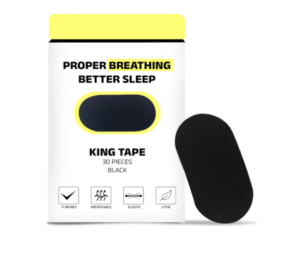 Mouth Tape | Supports Nasal Breathing | Enhances Sleep | Hypoallergenic Adhesive | Skin-Friendly & Comfortable | CDSCO Approved | 30 Tapes (1)